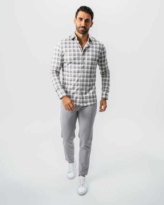 "The Holden" Grey Plaid Button Down | State & Liberty Dress Shirts