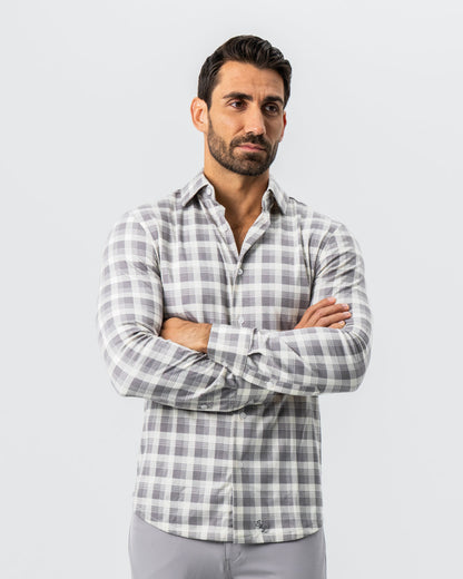 "The Holden" Grey Plaid Button Down | State & Liberty Dress Shirts