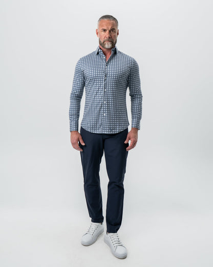 "The Ace" Big Navy Check Button Down | State & Liberty Dress Shirts