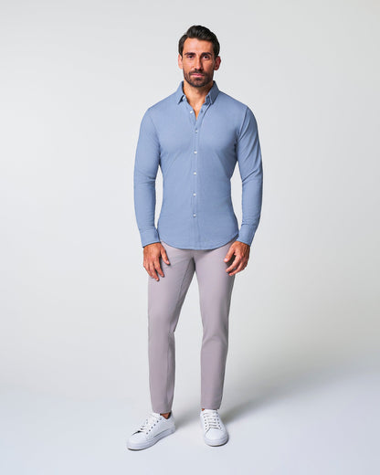 "The Dylan" Sky Blue Pique Button Down | State & Liberty Dress Shirts