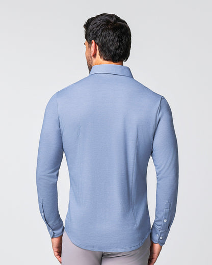 "The Dylan" Sky Blue Pique Button Down | State & Liberty Dress Shirts