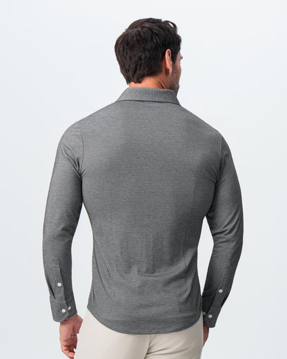 "The Oakley" Charcoal Pique Button Down | State & Liberty Dress Shirts