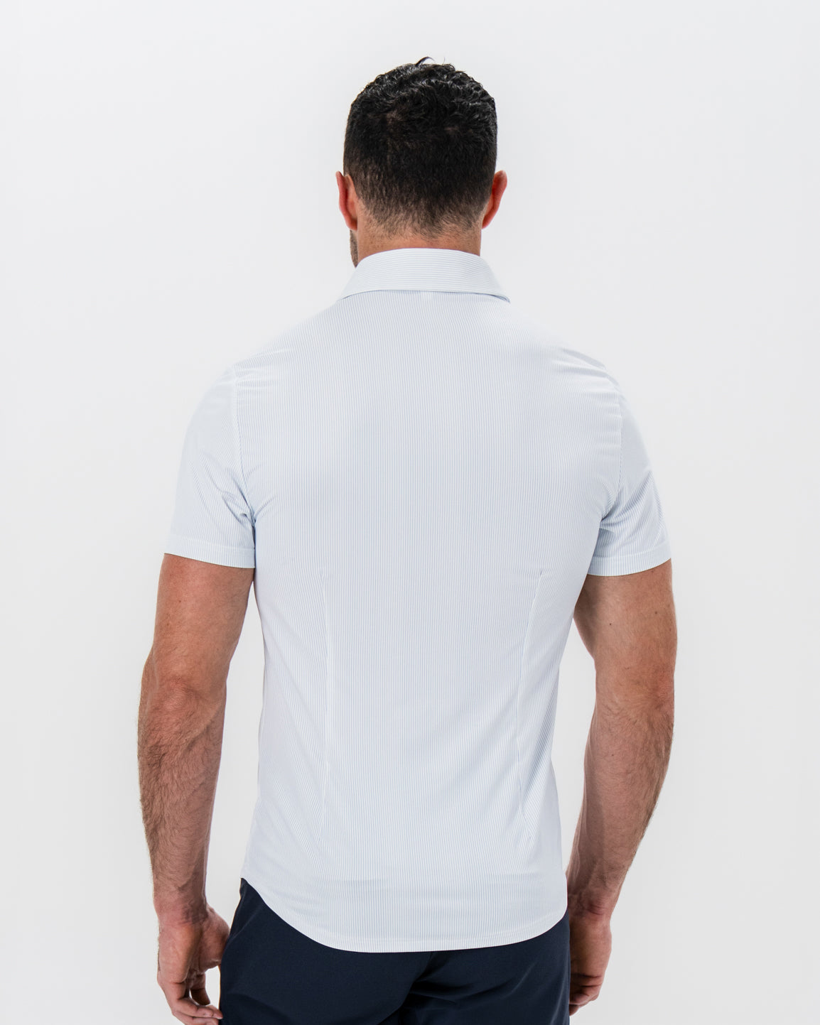 "The Rio" Light Blue Pinstripe | State & Liberty Tops