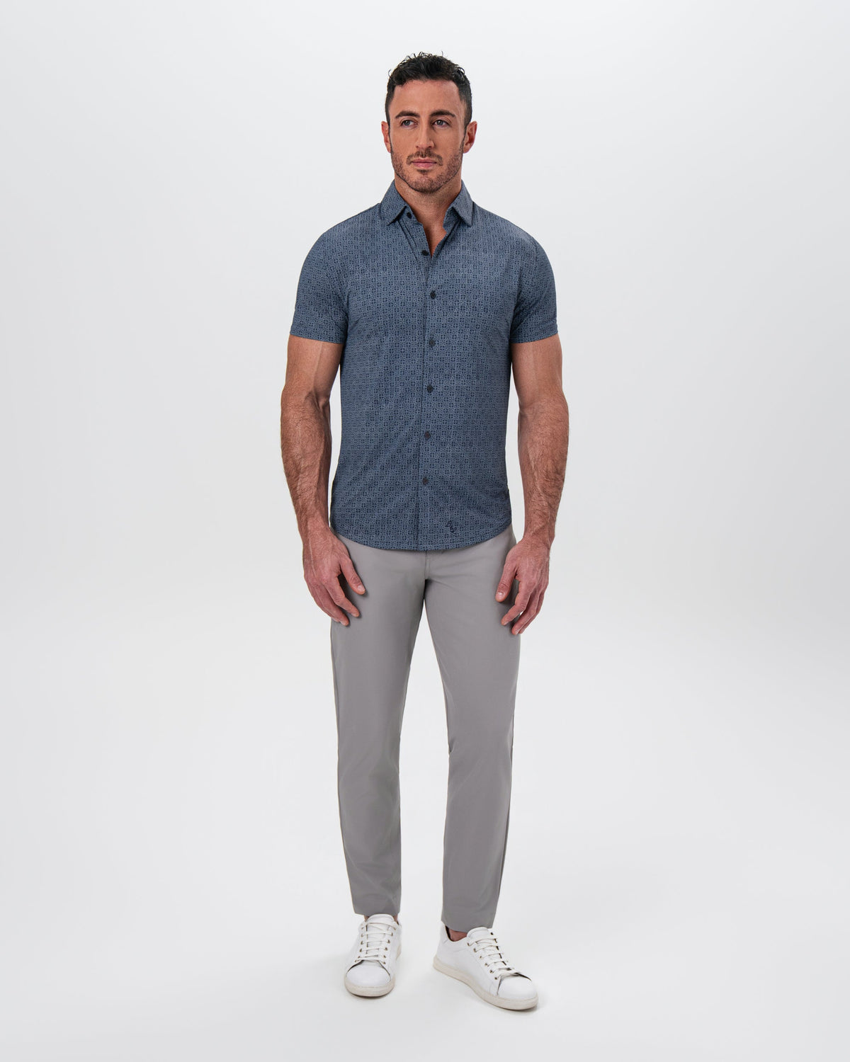 "The Misty" Slate and Navy Mosaic | State & Liberty Tops