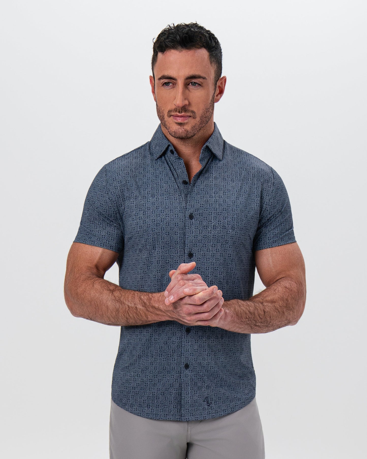 "The Misty" Slate and Navy Mosaic | State & Liberty Tops