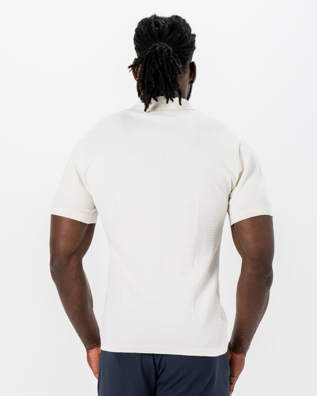 Textured Knit Short Sleeve Button Down - Tan | State & Liberty Tops