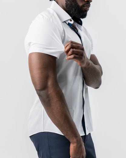 "The Hampton" White with Navy Accents | State & Liberty Tops