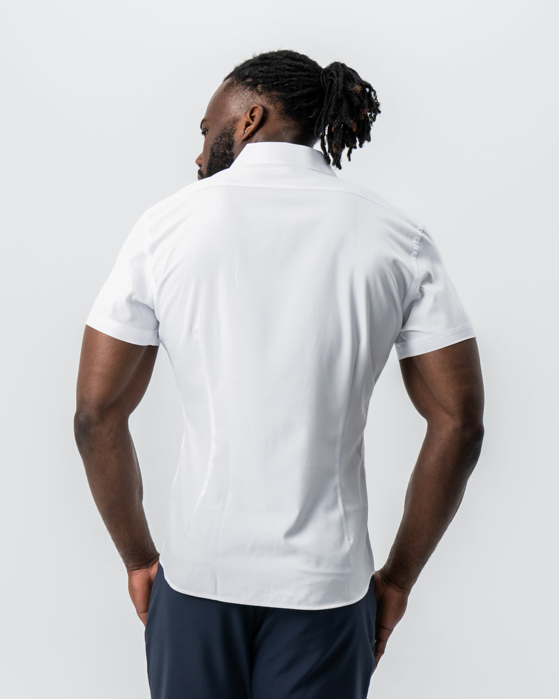 "The Hampton" White with Navy Accents | State & Liberty Tops