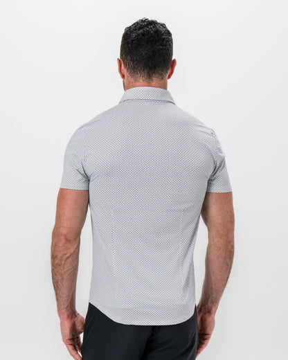 "The Barkley" Black & White Geometric Interlock | State & Liberty Tops