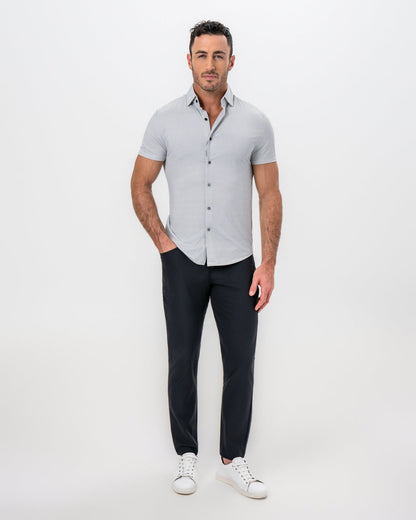 "The Barkley" Black & White Geometric Interlock | State & Liberty Tops