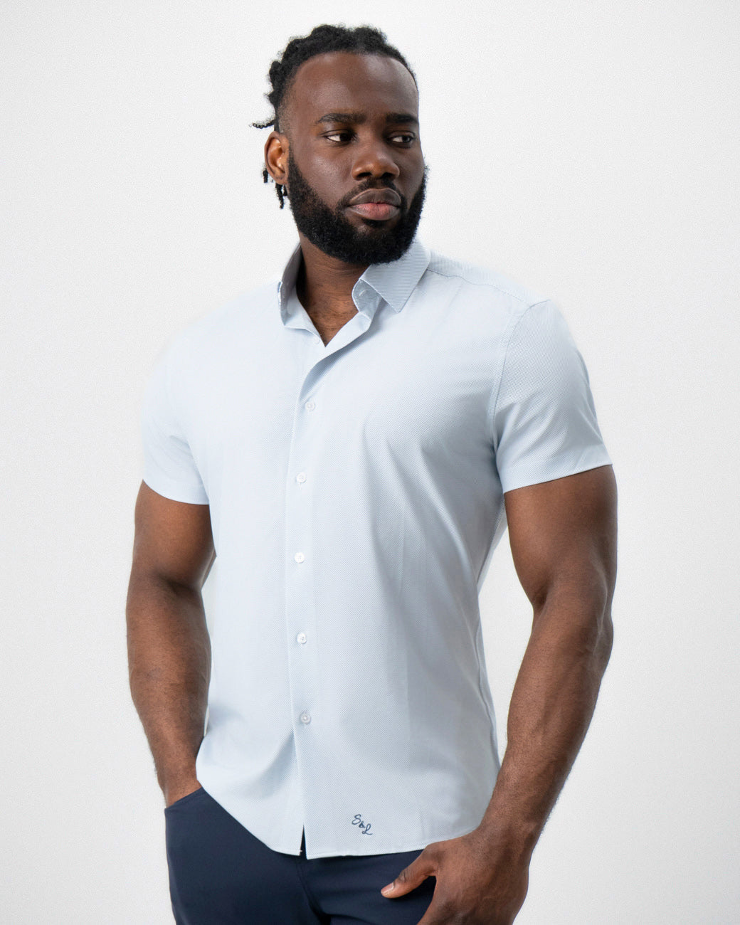 "The Frank" Mini Navy Dot | State & Liberty Tops
