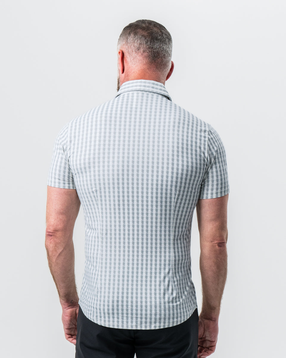 "The Strudwick" Light Olive & White Check | State & Liberty Tops