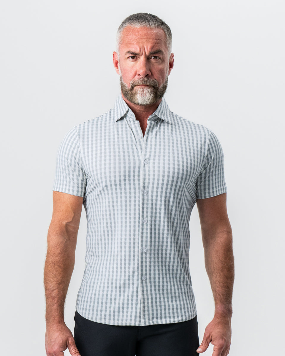 "The Strudwick" Light Olive & White Check | State & Liberty Tops