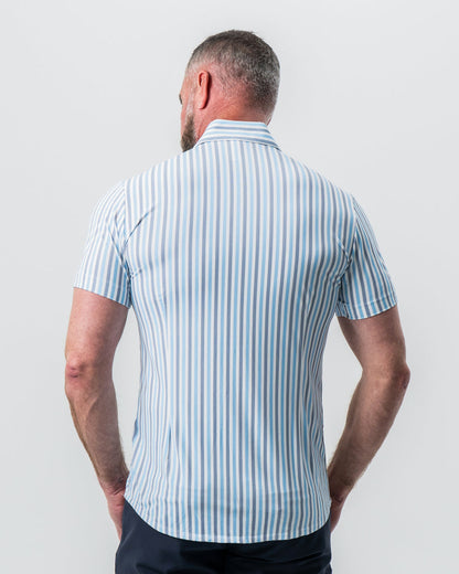 "The Vito" Blue, Navy, and White Striped | State & Liberty Tops