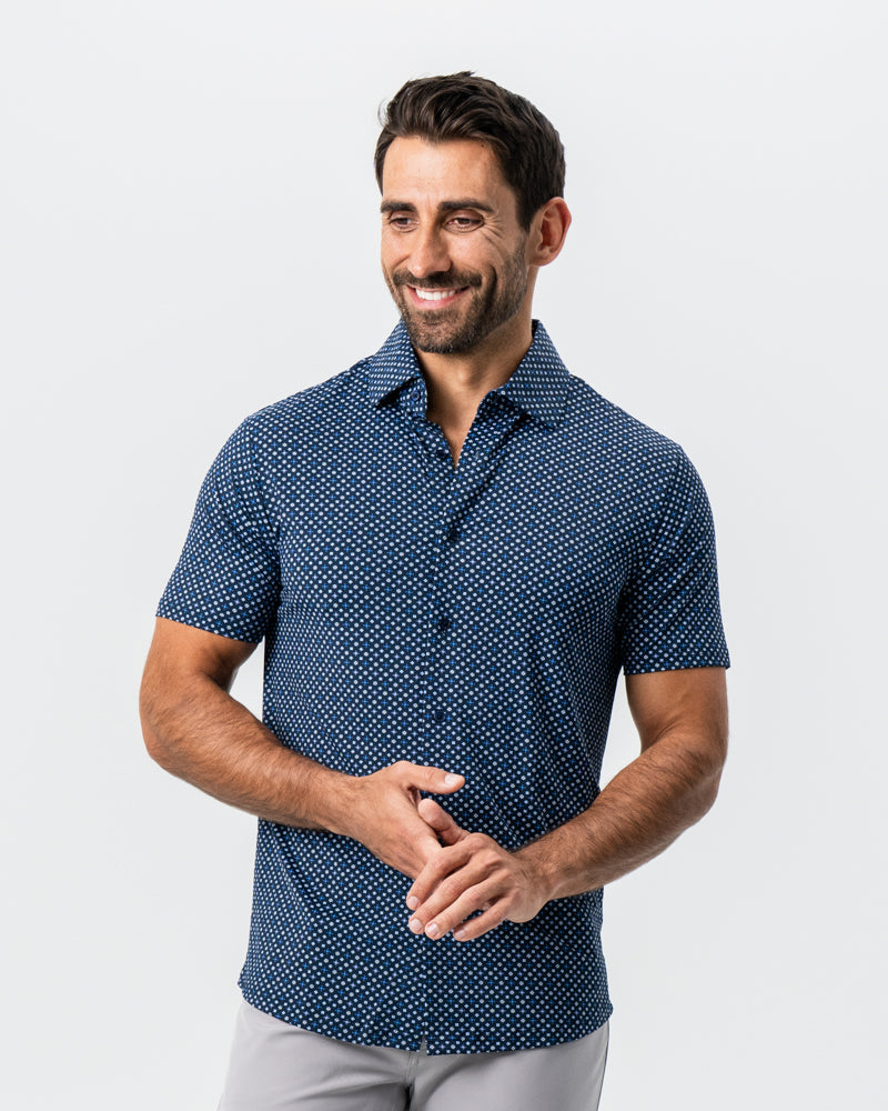 "The Theo" Geo Flower Print | State & Liberty Tops