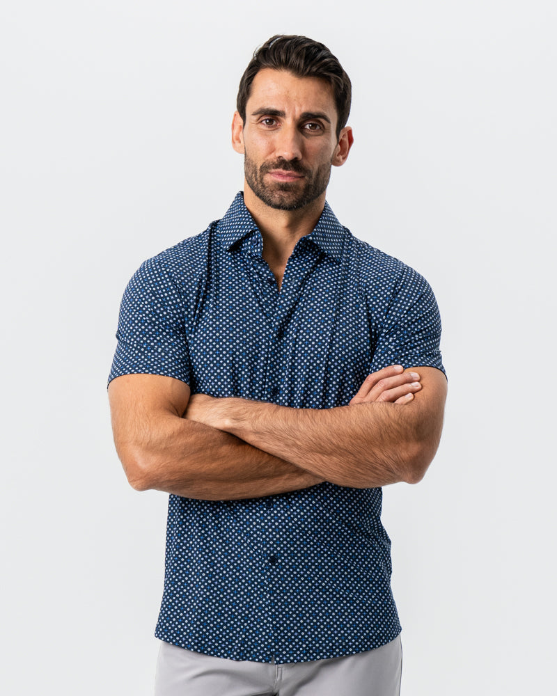 "The Theo" Geo Flower Print | State & Liberty Tops