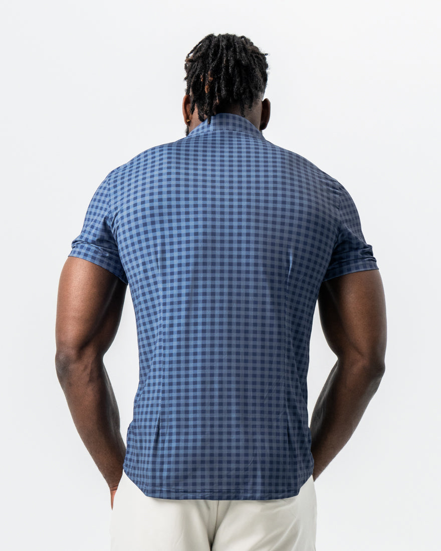 "The Petoskey" Navy & Blue Big Gingham | State & Liberty Tops