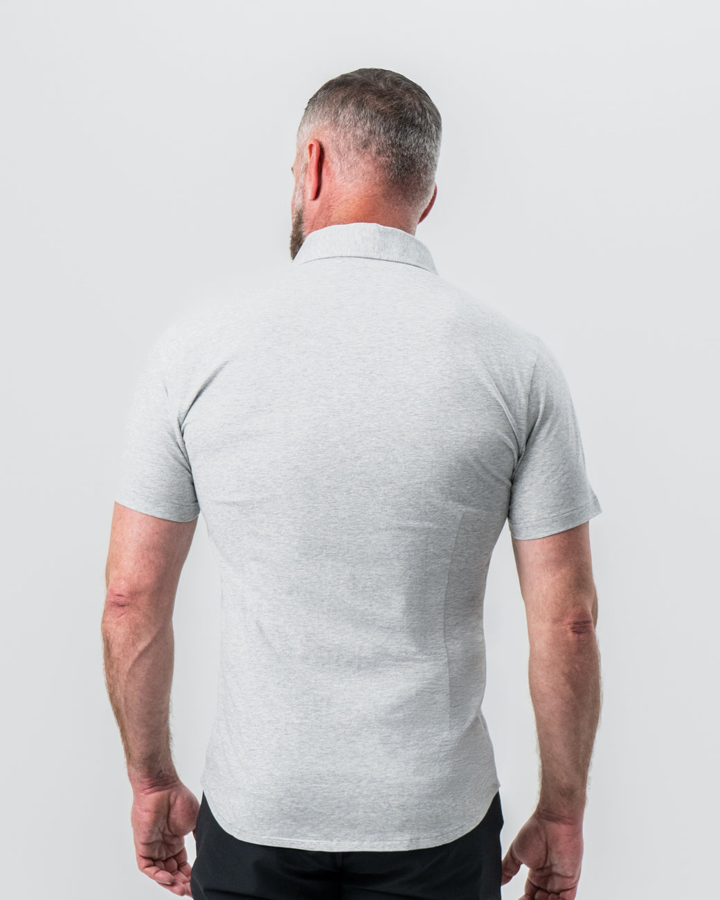 "The Baldwin" Grey Short Sleeve Button Down | State & Liberty Tops