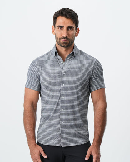 "The Bridgestone" Big Check Grey | State & Liberty Tops