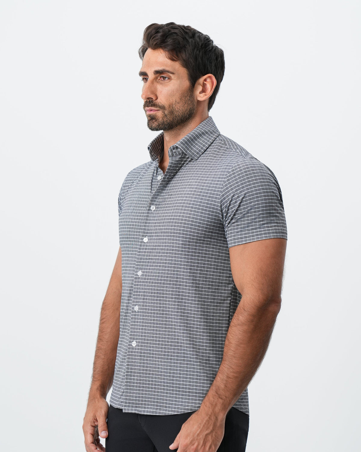 "The Bridgestone" Big Check Grey | State & Liberty Tops