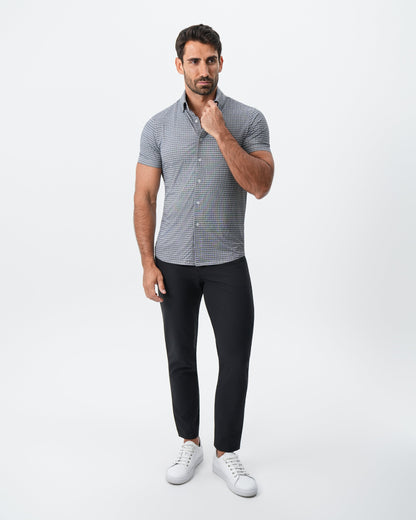"The Bridgestone" Big Check Grey | State & Liberty Tops
