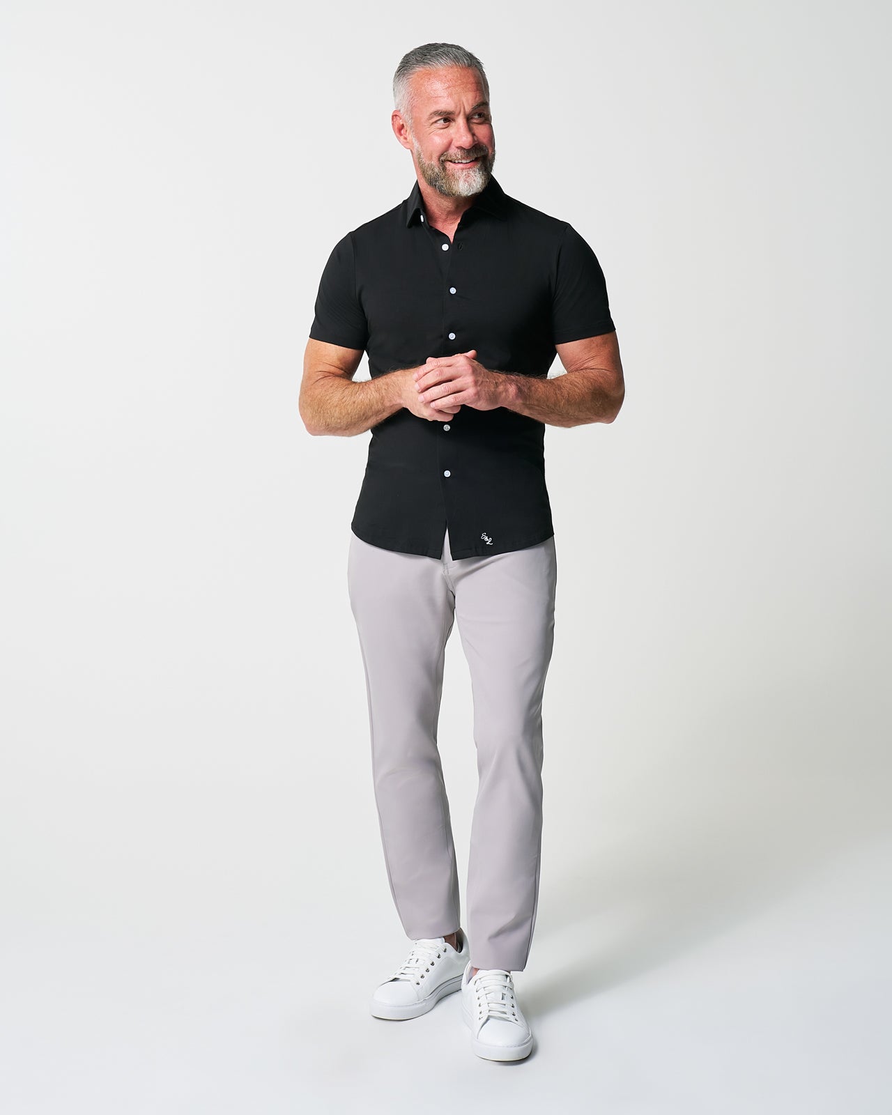 "The Roth" Black Short Sleeve Button Down | State & Liberty Tops