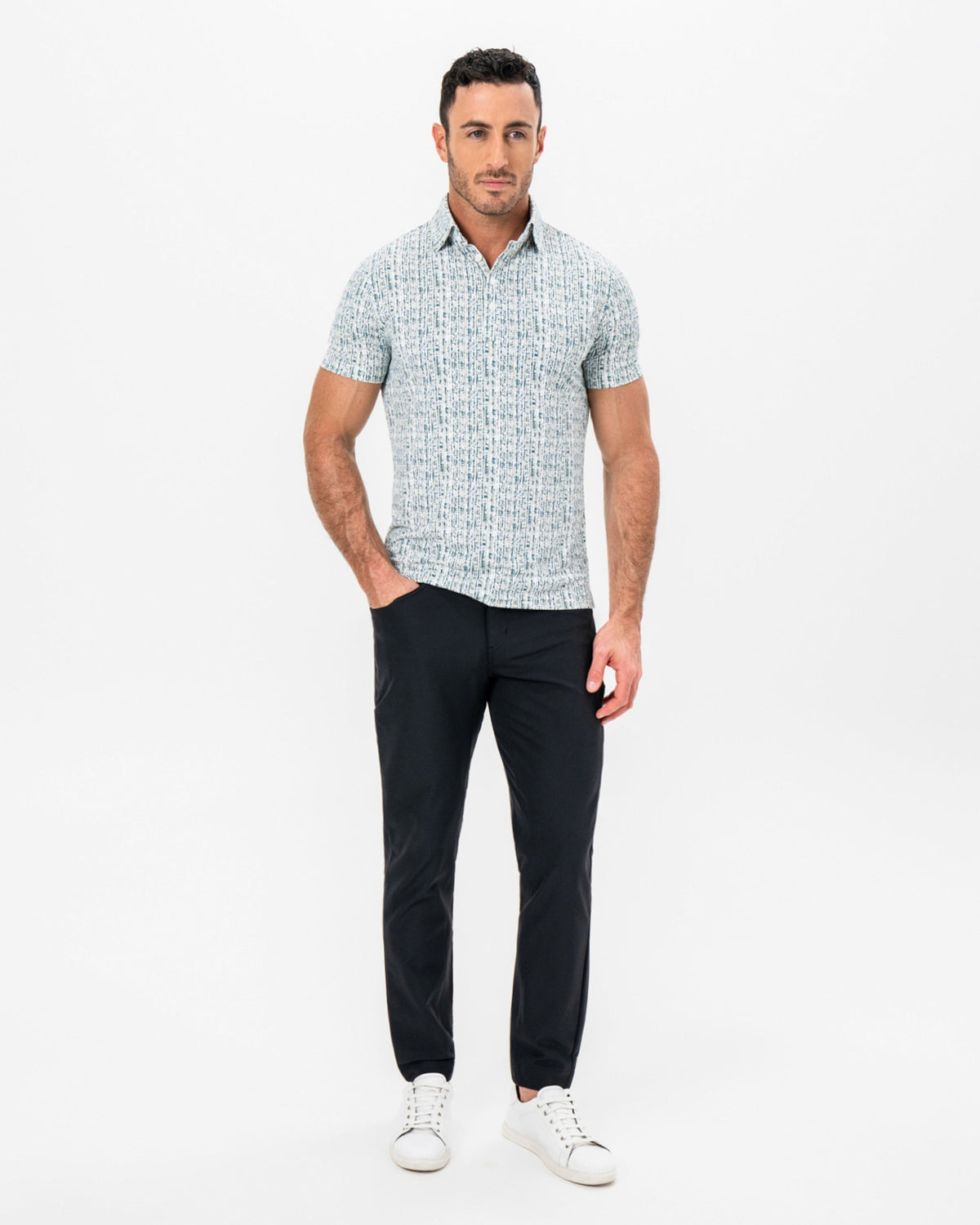 "The Vine" Green & Khaki Sketch Stripe | State & Liberty Tops