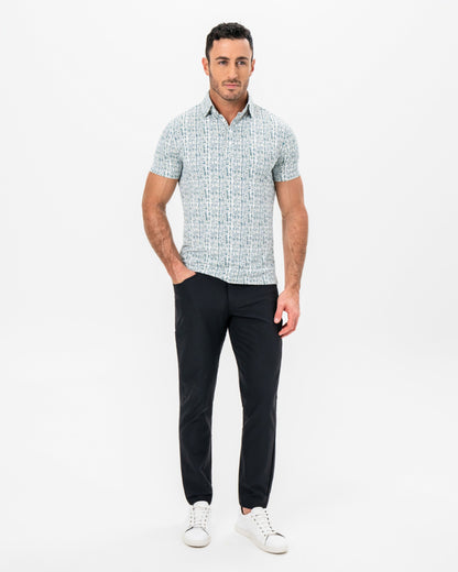 "The Vine" Green & Khaki Sketch Stripe | State & Liberty Tops