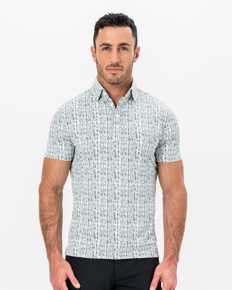 "The Vine" Green & Khaki Sketch Stripe | State & Liberty Tops