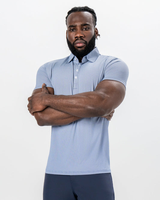 "The Crosby" Navy & White Mini Geo Pattern | State & Liberty Tops