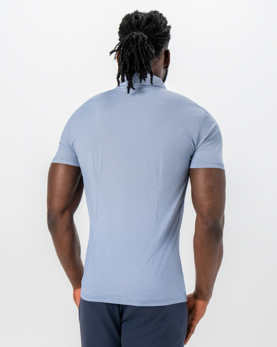 "The Crosby" Navy & White Mini Geo Pattern | State & Liberty Tops