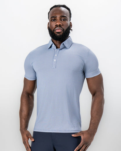 "The Crosby" Navy & White Mini Geo Pattern | State & Liberty Tops