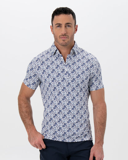 "The Steel" Blue Floral Print | State & Liberty Tops