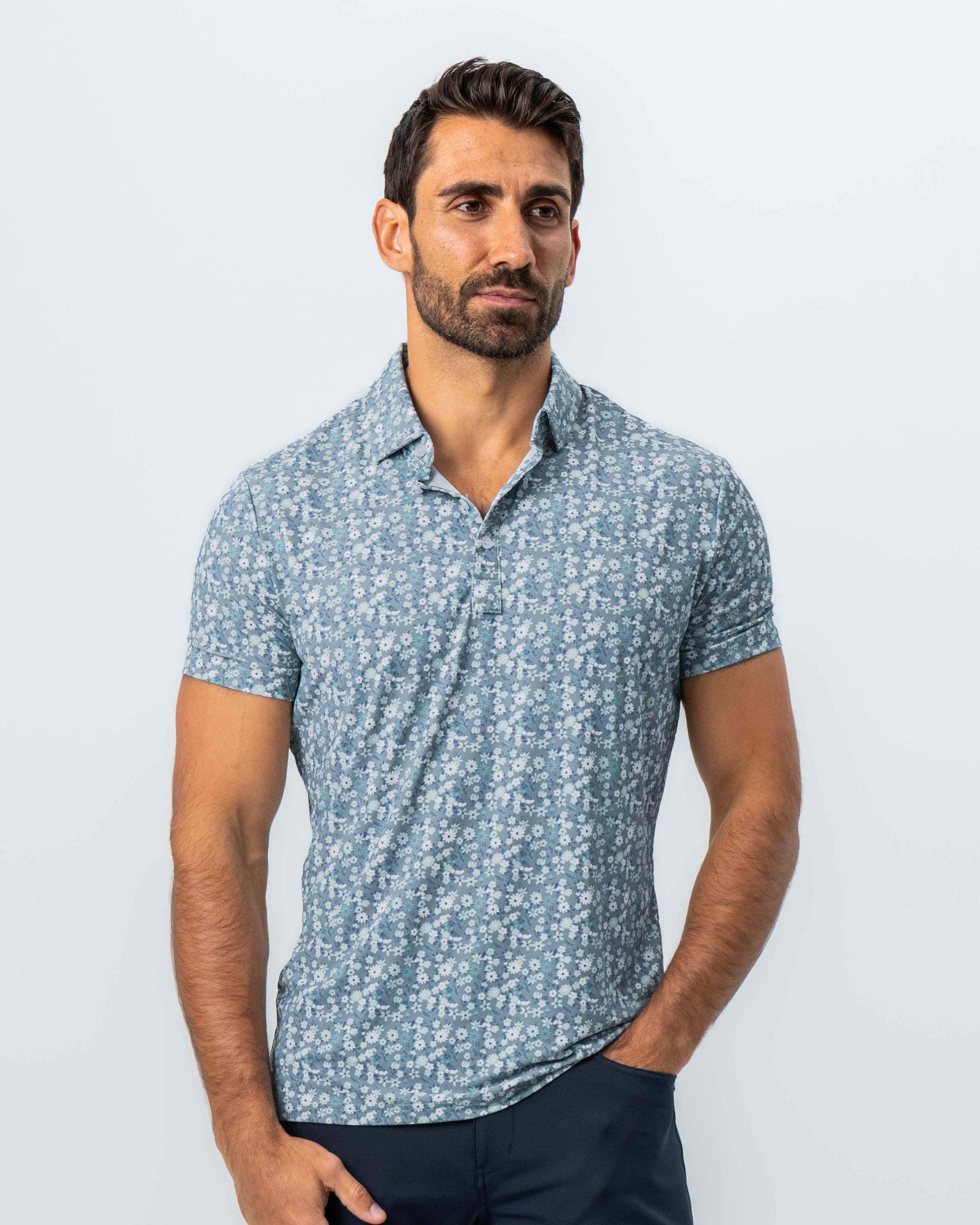 "The Evergreen" Abstract Sage Floral Print | State & Liberty Tops