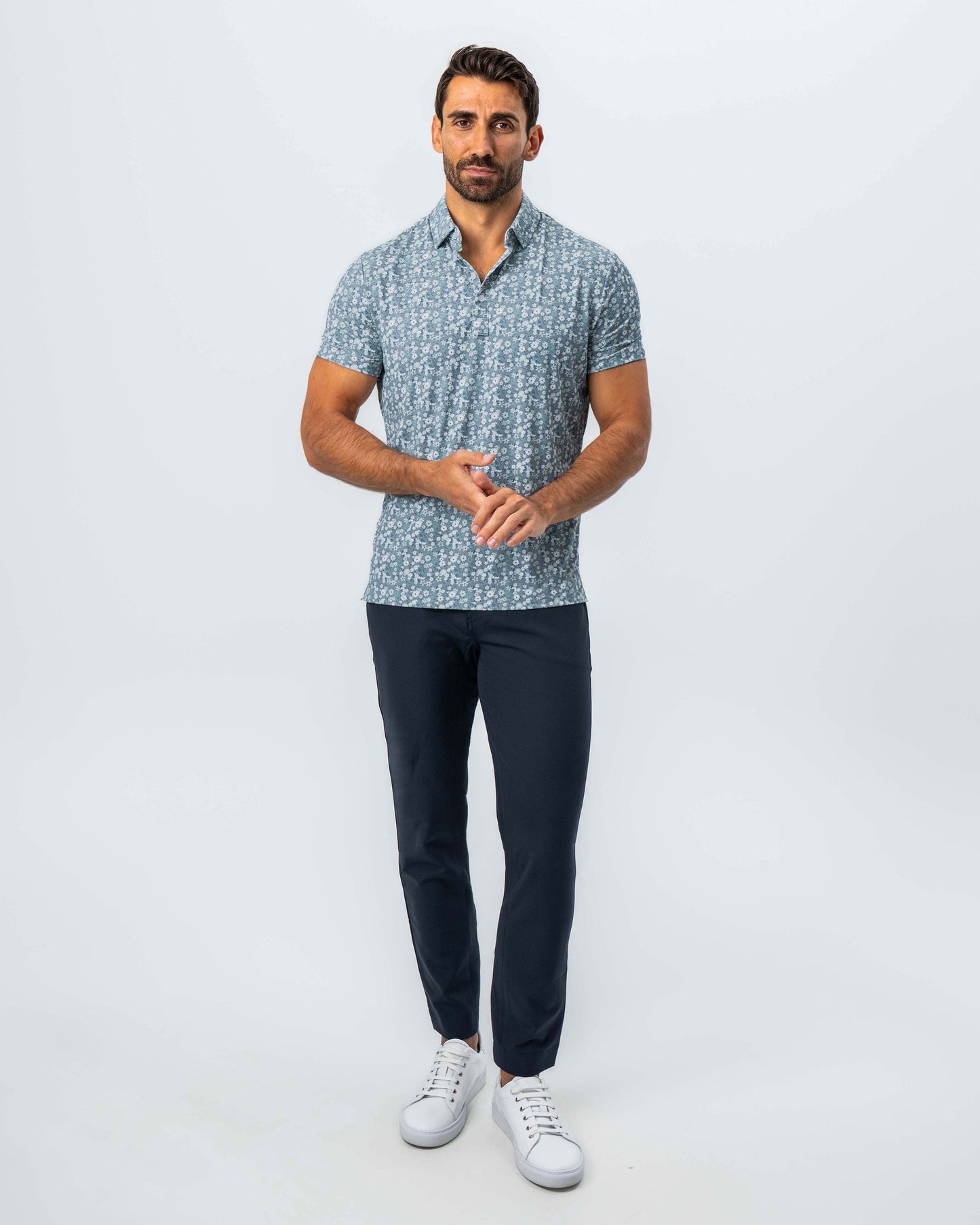 "The Evergreen" Abstract Sage Floral Print | State & Liberty Tops