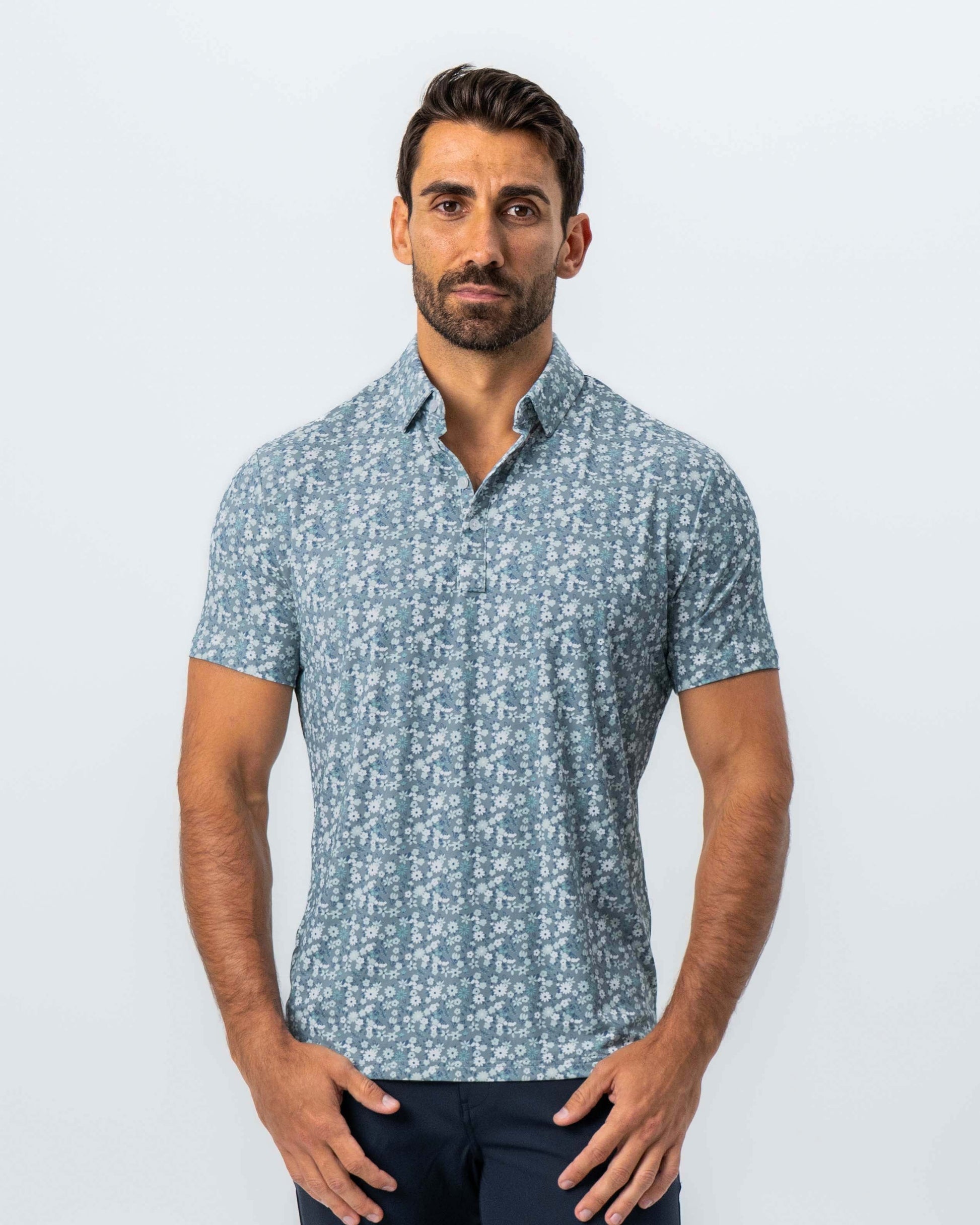 "The Evergreen" Abstract Sage Floral Print | State & Liberty Tops