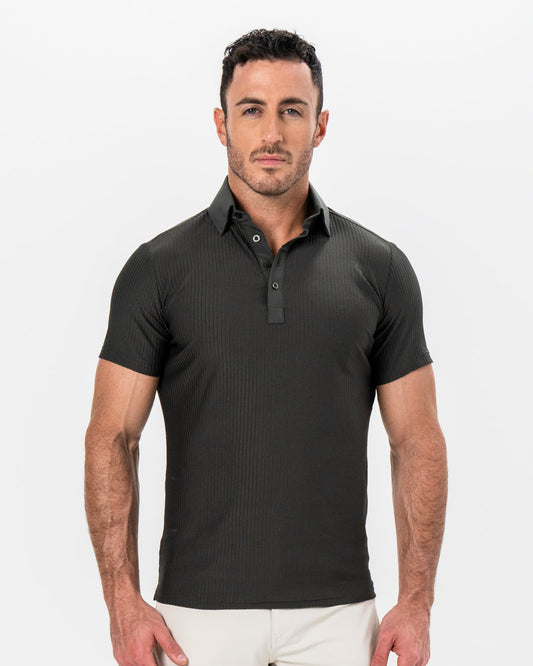 Seersucker Polo - Army Green | State & Liberty Tops