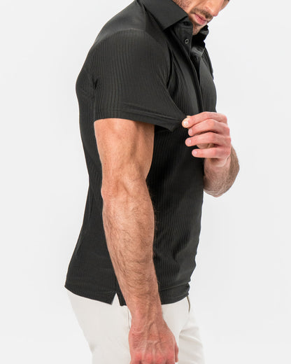 Seersucker Polo - Army Green | State & Liberty Tops