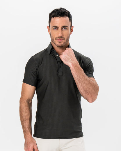 Seersucker Polo - Army Green | State & Liberty Tops
