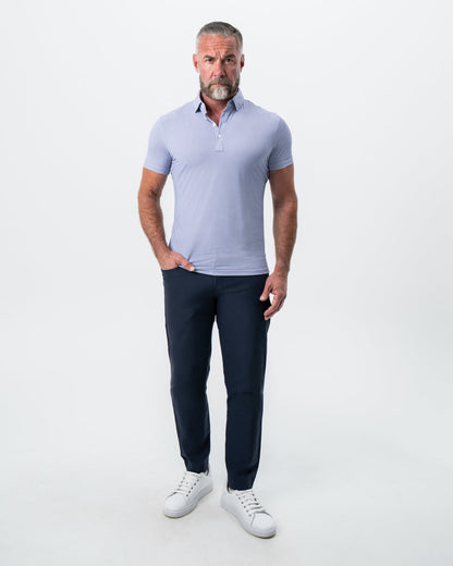 "The Delray" Navy & Pink Cross Stitch | State & Liberty Tops