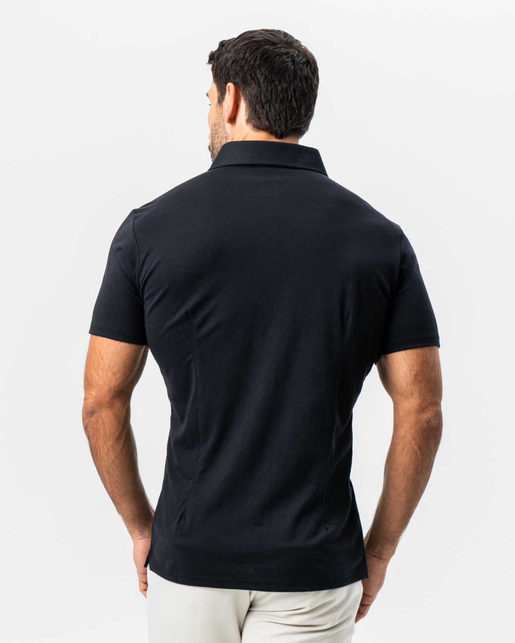 "The Mercury" Black Pique Polo | State & Liberty Tops