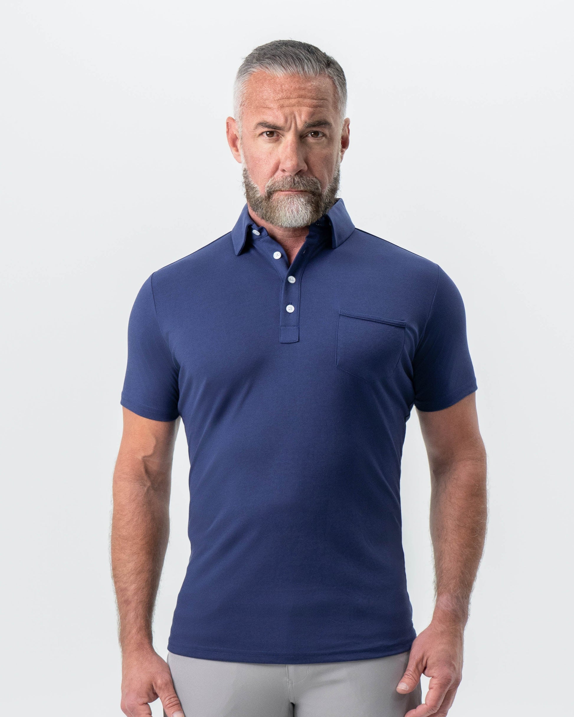 "The Harden" Navy Pique Polo | State & Liberty Tops