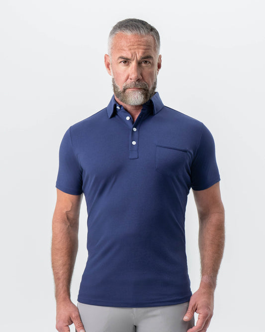 "The Harden" Navy Pique Polo | State & Liberty Tops