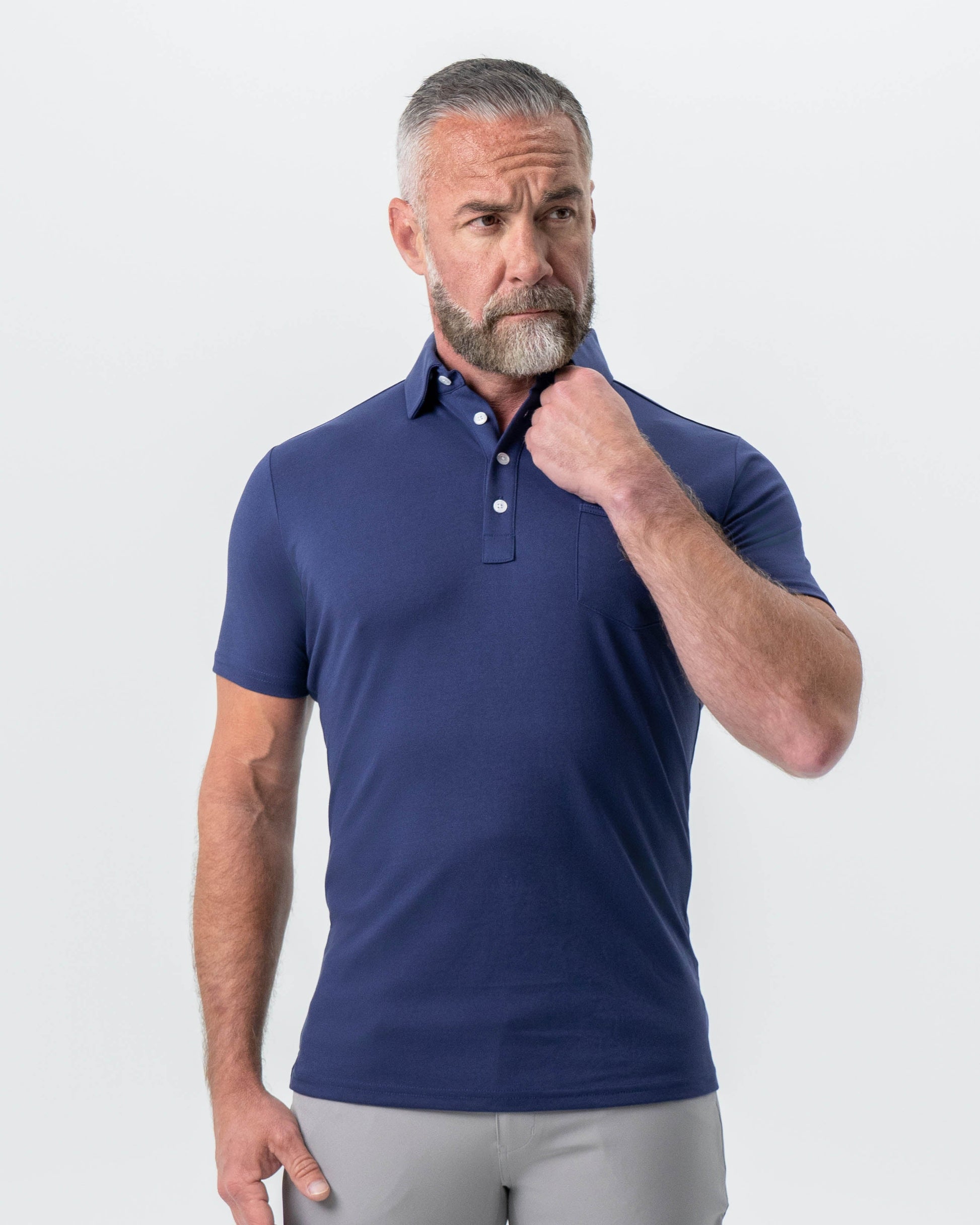 "The Harden" Navy Pique Polo | State & Liberty Tops