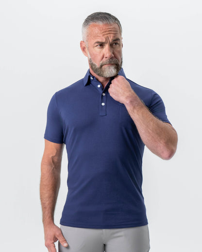 "The Harden" Navy Pique Polo | State & Liberty Tops