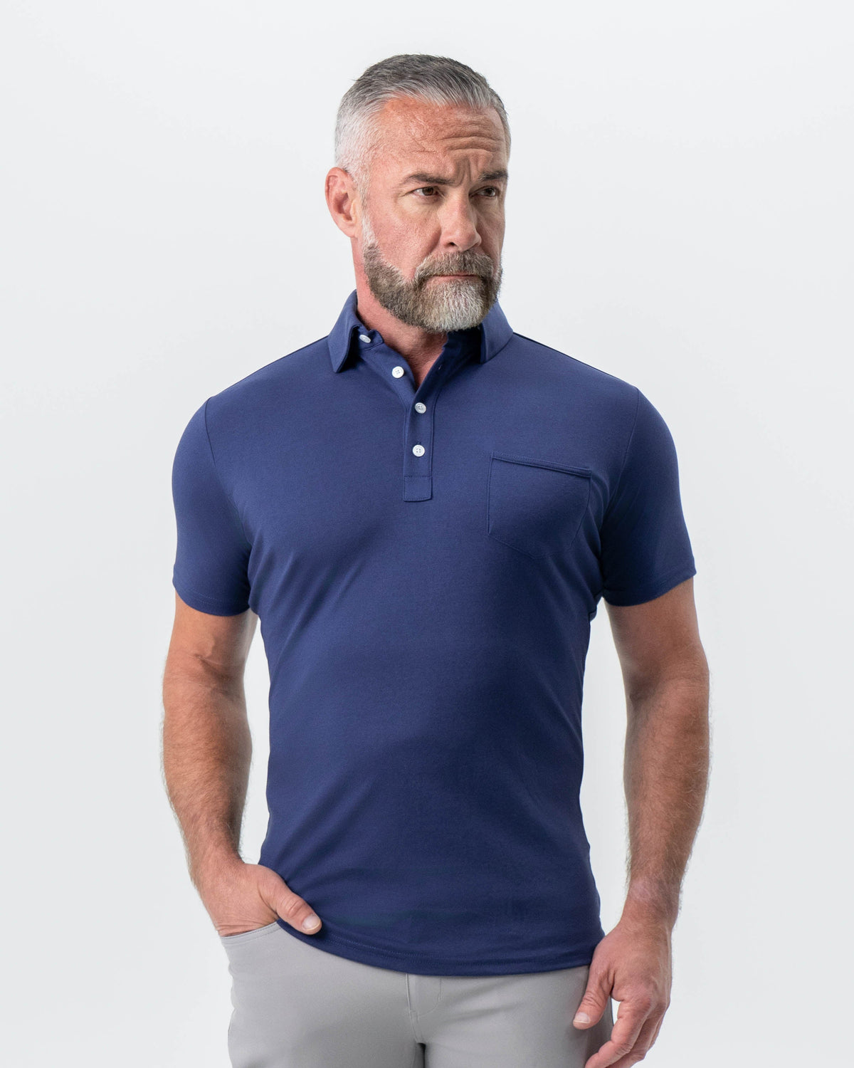 "The Harden" Navy Pique Polo | State & Liberty Tops