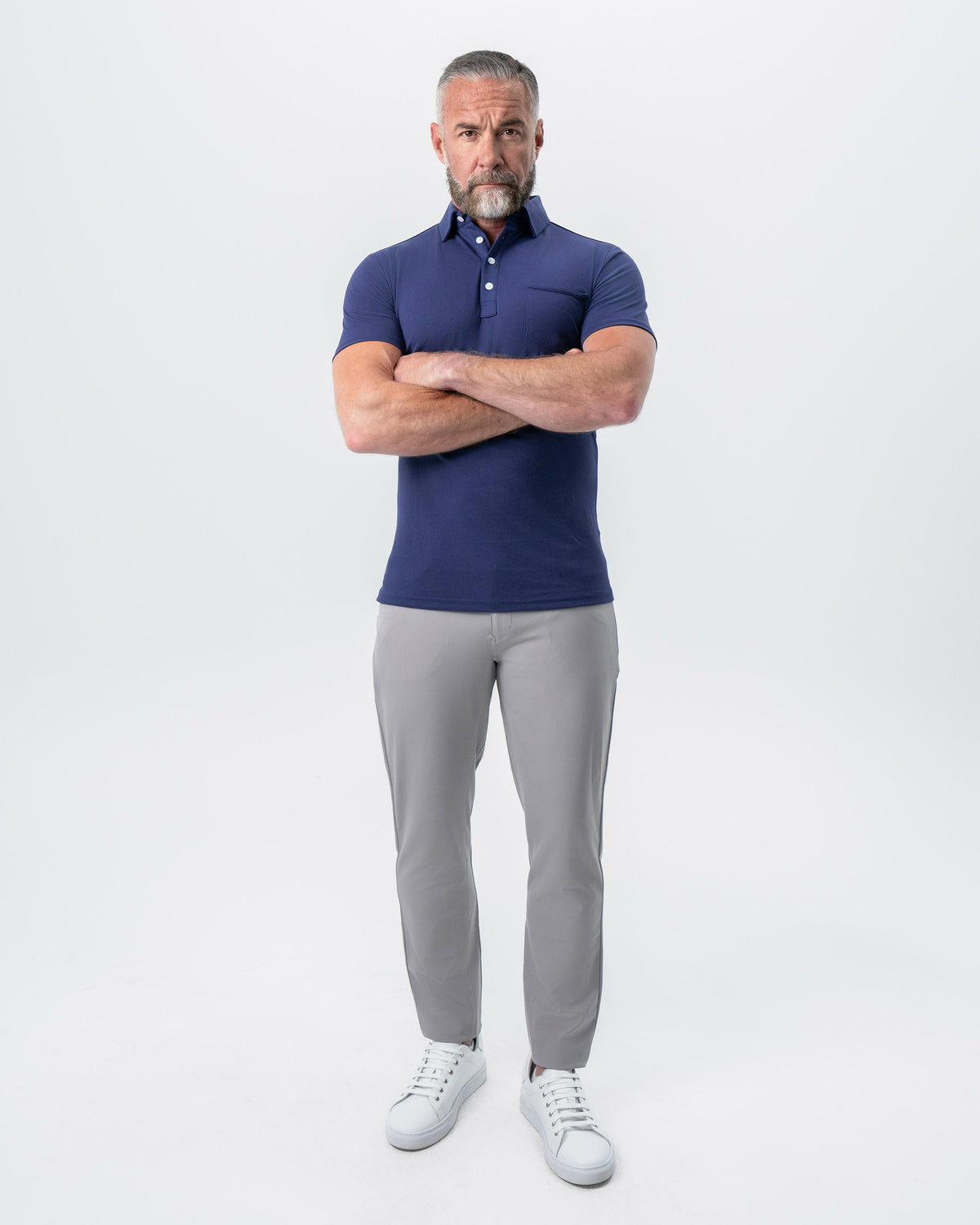 "The Harden" Navy Pique Polo | State & Liberty Tops