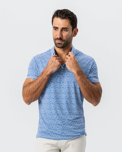 "The Beckham" Geo Royal Blue & White Double Circle | State & Liberty Tops