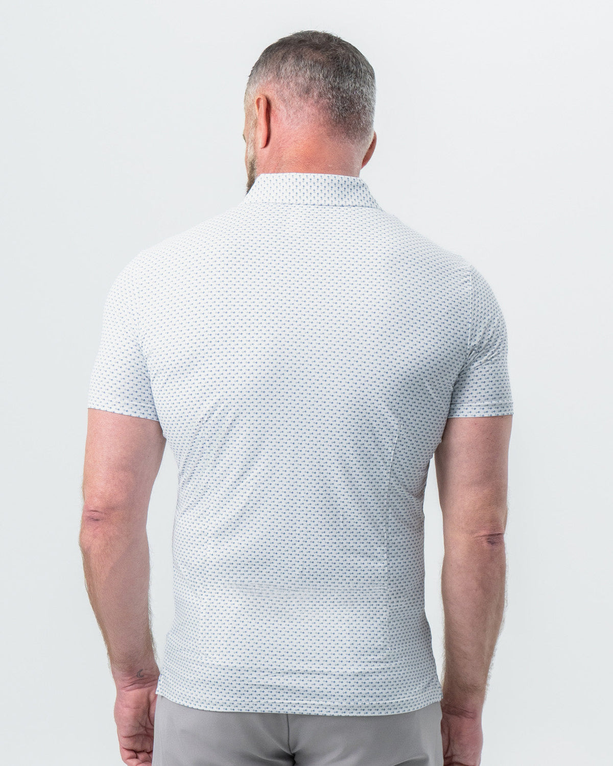 "The Archie" Geo Double Royal Blue & White Square | State & Liberty Tops