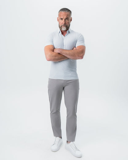 "The Archie" Geo Double Royal Blue & White Square | State & Liberty Tops